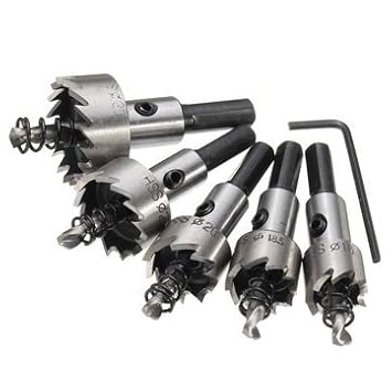 Generic 5Pcs 16-30Mm High Speed Steel Drilling Hole Saw Cutters Hole Saw Set