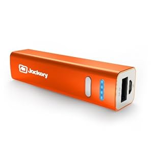 Jackery Mini プレミアム 超小型 アルミ筐体 モバイルバッテリー 3200mAh 大容量かつコンパクト 急速充電可能 パワーバンク(オレンジ)
