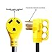 EPICORD RV Power Cord Dogbone RV Power Adapter with Handle 50A Male to 30A Female 12