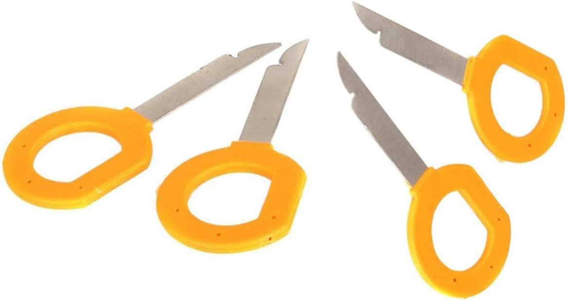 Sound-way 2XCar stereo radio removal tools keys VW - SEAT - AUDI - SKODA - FORD, Yellow