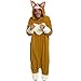 Silver Lilly Unisex Adult Pajamas - Plush One Piece Cosplay Corgi Animal Costume