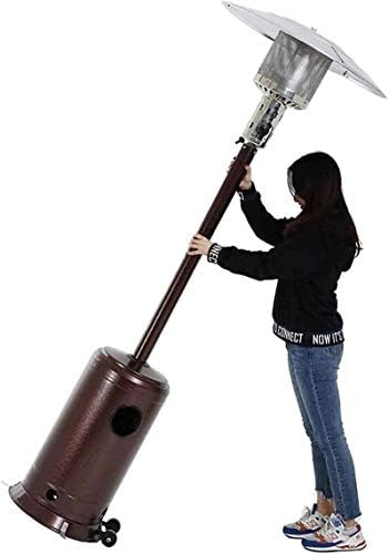 電気スペースヒーター ローラー付き屋外ガスヒーター屋外パティオヒーター バルコニーのための立っている傘プロパンヒーター プロパンパティオヒーター 人気上昇中 天然ガス