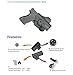 Tactical Scorpion Gear Modular Level II Retention Paddle Holster: Fits Ruger LC9 LC9s LC380