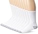 Fruit of the Loom Men's Value 10 Pack Crew Socks, White, Shoe Size 6-12/Sock Size 10-13