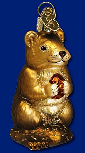 Old World Christmas Chipmunk Glass Blown Ornament