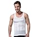 Andux Men's Shaper Slimming Shirt Elastic Sculpting Vest White SSY-2 (L)