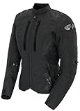 Joe Rocket Atomic 4.0 Women's Textile Riding Jacket (Black, Medium)