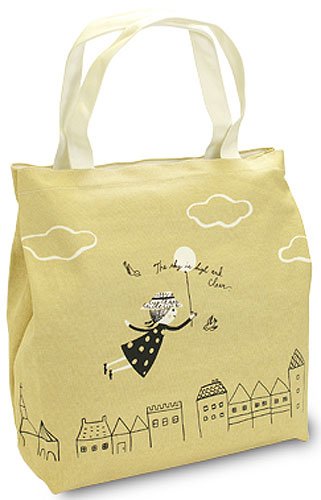 Shinzi Katoh Zipper Tote Bag - Back in The Sky