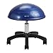 Gaiam Balance Ball Chair Stool, Half-Dome Stability Ball Adjustable Swivel Rolling Chair Drafting Stool for Standing and Seated Desks in The Home, Office or Classroom (Satisfaction Guarantee)