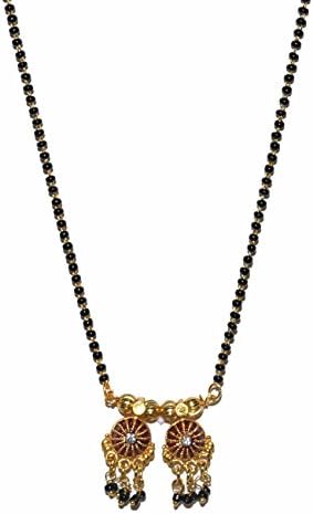Gold Plated Single Line Vati 24 Inch Mangalsuta for Women