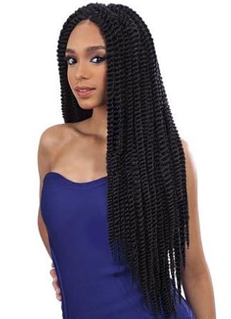 Amazon Com Que Jumbo Senegal Twist 2x 1b Off Black Crochet