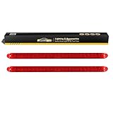 Partsam 2PC Red 17" 23 LED Light Bar Stop Turn Tail