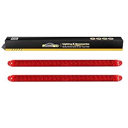 Partsam 2PC Red 17" 23 LED Light Bar Stop Turn Tail