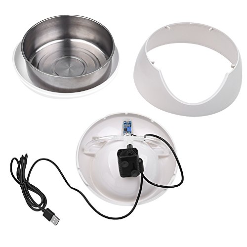 Petacc Pet Water Fountain Cat Drinking Fountain Electric Cat Water Dispenser with Night Light, Environment-friendly and Energy- Efficient, CE and ROHS Certification - Thumbnail 4