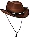 Jacobson Hat Company Men's Felt Studded Cowboy Hat, Brown, Adult