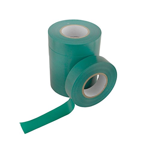 PVC Insulation Electricians Electrical Tape Green 6 Reels Flame Retardant