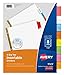 Avery 8-Tab Binder Dividers, Insertable Multicolor Big Tabs, 1 Set (11123) primary