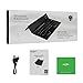 BATTOP New Generation Foldable Portable Bluetooth Keyboard with Kickstand Universal for iOS Android Windows, Black