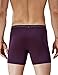 David Archy Men's 4 Pack Drop Needle Micro Modal Boxer Briefs(L,Wine/Navy)