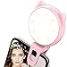 Selfie Light- ALCLAP Clip on Selfie Ring Light [32 LED] for Camera [Rechargeable Battery] Selfie LED Camera Light for iPhone iPad Samsung Galaxy Photographs Cell Phones, Tablets, Laptops (Pink)