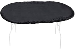PETiB for Waterproof Poker Table Cover 210D Oxford Fabric with PU Coating for Oval Tables 96 x 44 Inch - Black/Grey, All-Weat