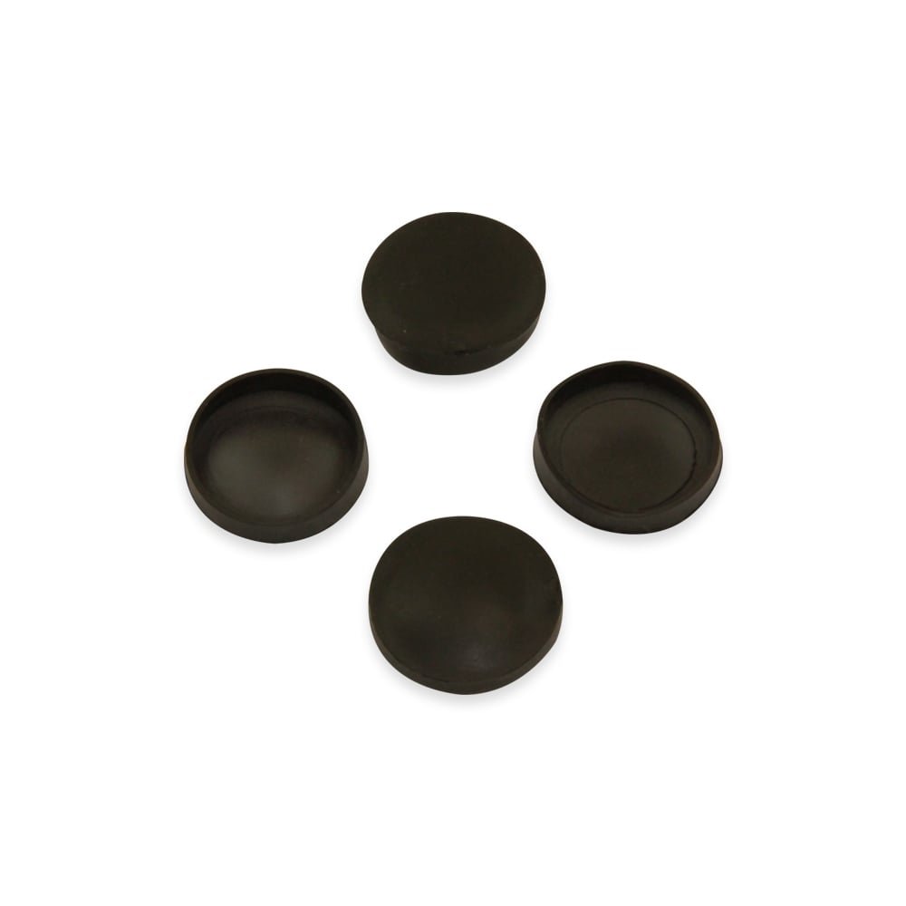 Rubber Cap Suitable for 20mm dia Magnets to Protect Delicate, Scratch Sensitive Surfaces - 21mm dia x 4mm high x 0.5mm thick - Pack of 4