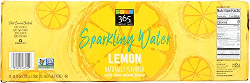 365 Everyday Value, Sparkling Water Lemon, 12 pack