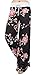 Artfish Women's Loose Baggy Yoga Long Pants Floral Printed Trousers Flowy Beach Pants