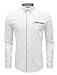 TAM WARE Mens Classic Slim Fit Contrast Inner Long Sleeve Dress Shirts TWNMS314S-1-310N-WHITE-US L