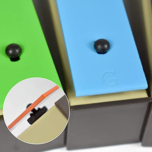 ENNBOM Xylophone Glockenspiel 8 Notes Chromatic Resonator Bells with Green Case Pricepulse