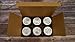 Sunshine Mason Co. Mini Mason Jar Shot Glasses with Metal Lid 2 Ounces, 12 Pieces