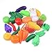 FUN LITTLE TOYS 128 pcs Play Food for Kids Kitchen, Pretend Food Plastic Food Toy for Toddlers