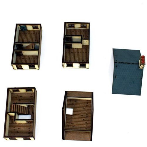 Three Story End Terrace-House (Pre-Painted)