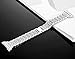 Compatible with Samsung Gear S3 Frontier/Classic Band/Galaxy Watch 46mm Band, 22mm Watch Band Stainless Steel Metal Bracelet Strap for Moto 360 2nd Gen 46mm/Pebble Time Steel(Diamond Silver)
