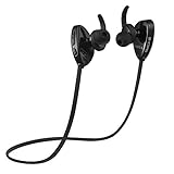 G-Cord (TM) Secure Fit Bluetooth 4.0 Wireless Headphones, Noise Cancelling and Stereo Sound