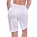Ilusion 1037 - Lace Edge Bloomer Slip - White, Size Large