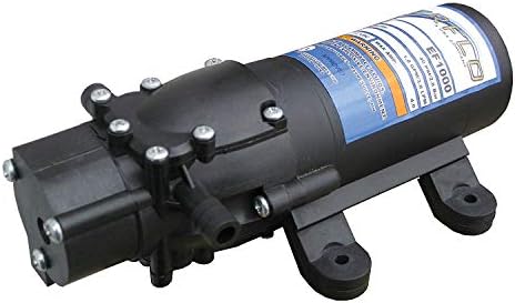 Everflo EF-1000-BOX 12V Diaphragm Pump with 3/8" Hose Barb Ports, 1.0 GPM (Pack of 6)