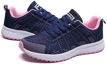Laiwodun Mens Gym Running Shoe Lace-ups Sports Casual Shoes Breathable Lightweight Trainers Outdoor Athletic Footwear Sneaker