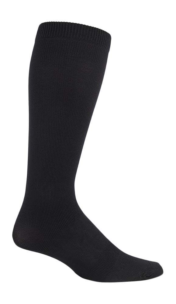IOMI - Mens 18 mmHg Graduated Compression Travel Flight Socks for DVT (9-11 UK, Black)