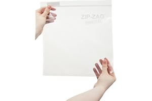Zip Zag Bag (1/2 LB) 10x Large Zipper Bags (27cm x 28cm) | Say Goodbye to Stale Herbs And Spices With Food Safe bags | Reseal