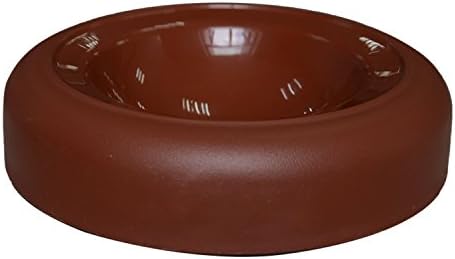 GREENENQI Pet Bowl Plastic Cat Feeding Bowl Brown For Pets Food Feeder Waterer