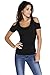 O&W White Scoop Neck Cold Shoulder Stylish T-shirt