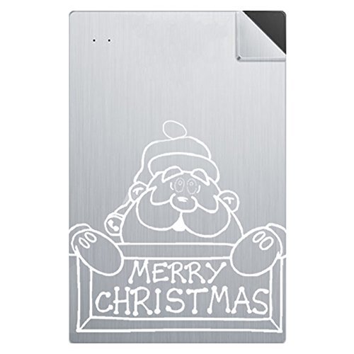Lanyos Ultra-Thin iPhone Power Bank Lightening Cable Wallet Size 1500 mAh External Battery Charger,With a Santa Claus Figure Attached Cell Phones & Accessories, Accessories, Batteries & Battery Packs, Portable Power Banks