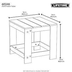 Lifetime 60246 Adirondack Table, Brown