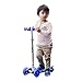 VOKUL Mini Kick Scooter for Kids Age 3 and Old Kick Glider 3 Wheel LED light with Adjustable Height for Childhood Fun - Excellent Stable Lean-to-Steer Mechanism