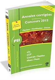 PSI physique, modélisation, chimie 2015