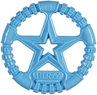 HeroMade in USA Soft Rubber Ring Dog Toy, Large, Blue