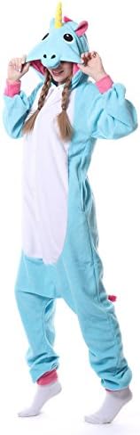 ZEAYEA Adult Unisex Onesie Animal Kigurumi Unicorn Cosplay Pajamas