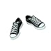 MonkeyJack 1/6 Female Casual Canvas Shoes for 12in. Hot Toys Phicen Kumik Figure Black
