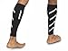 Gabor Fitness Graduated 20-25mm Hg Compression Running Leg Sleeves, Large, Black